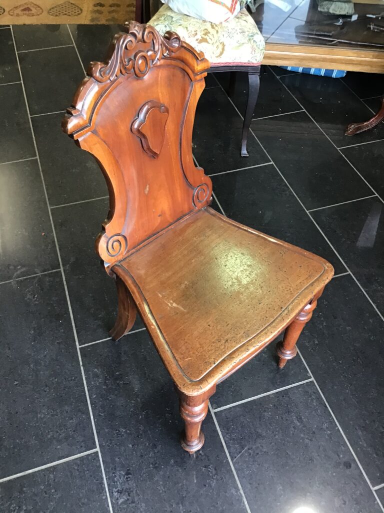 Carved Oak Hall Chair