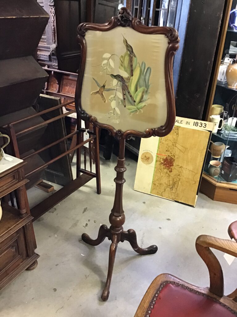 Ladies Victorian fire-screen