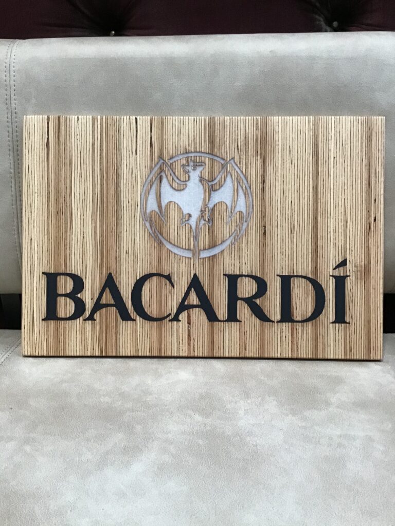Resin ‘n Ply Bacardi Plaque