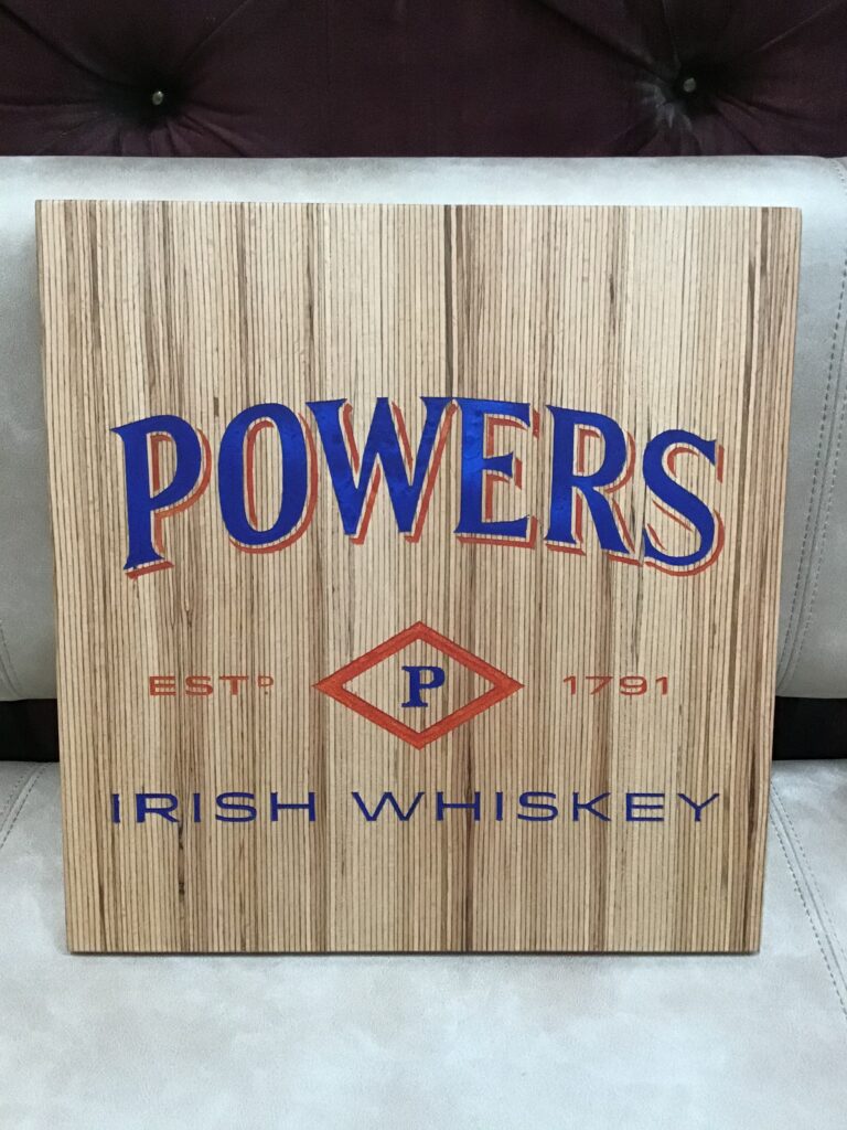 Resin ‘n Ply Powers Whiskey Plaque