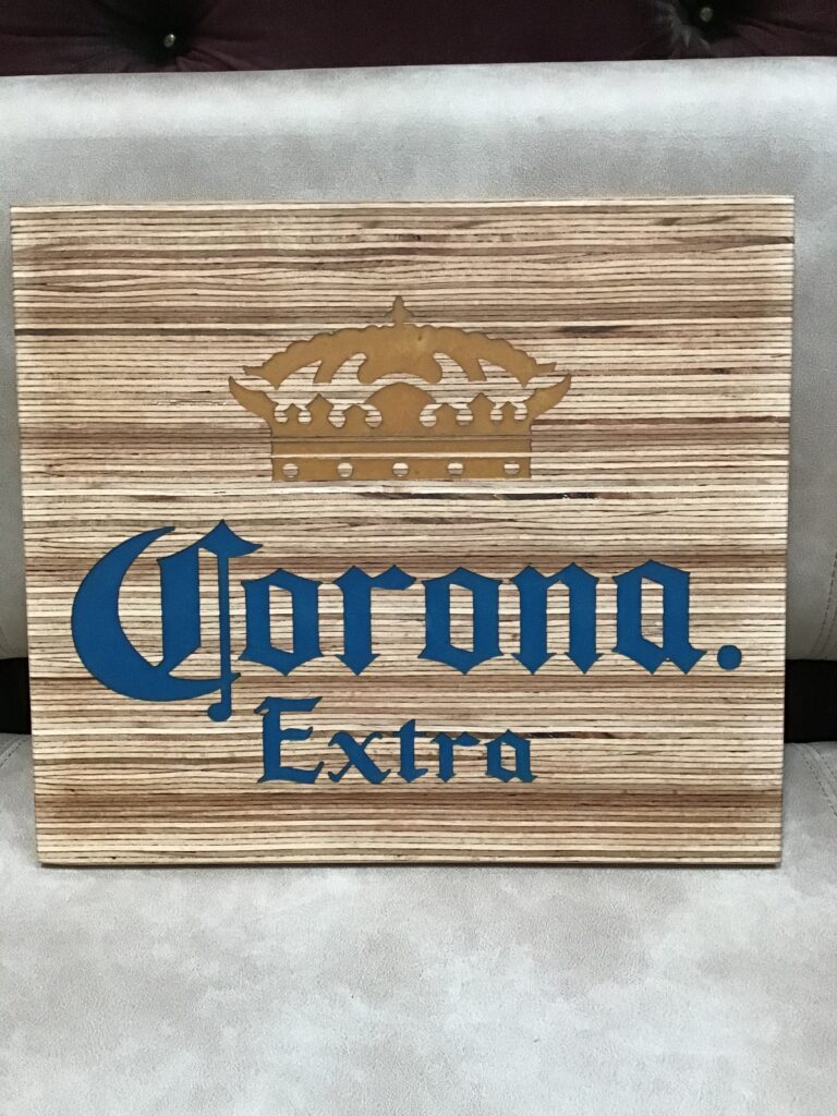 Resin ‘n Ply Corona Plaque (lighter blue)