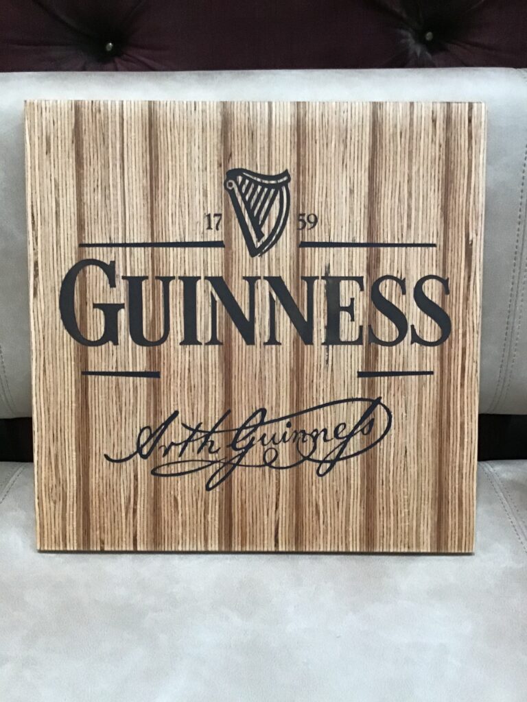 Resin ‘n Ply Guinness Plaque