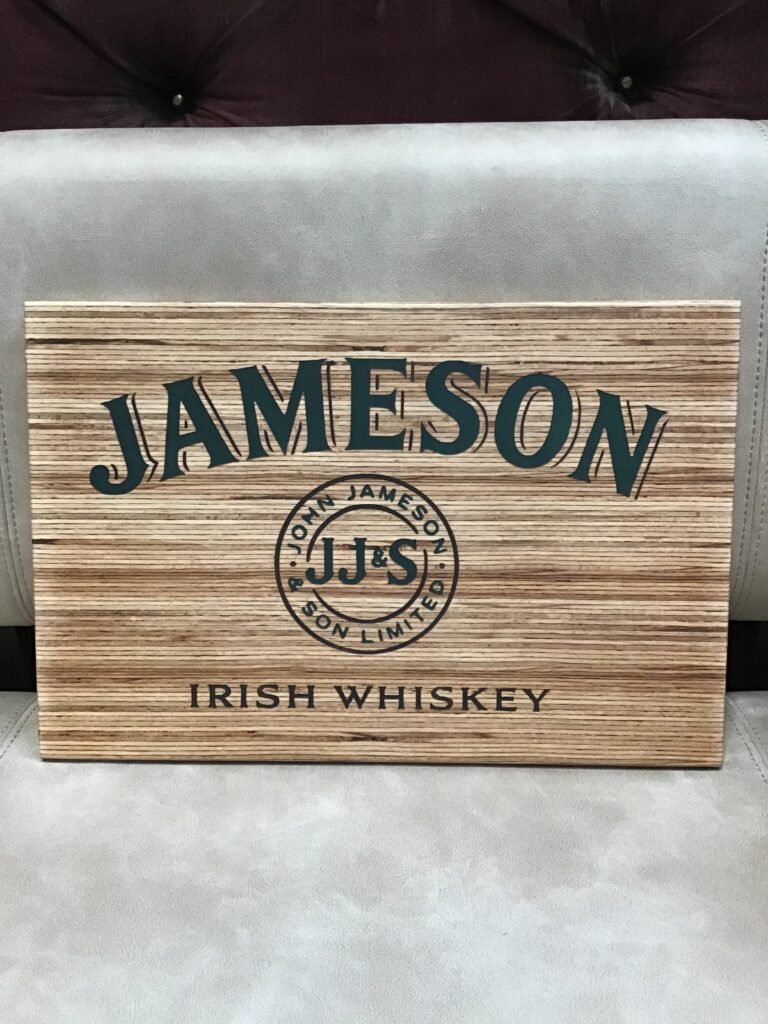 Resin ‘n Ply Jameson Plaque
