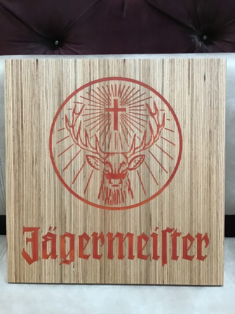 Resin ‘n Ply Jägermeister Plaque