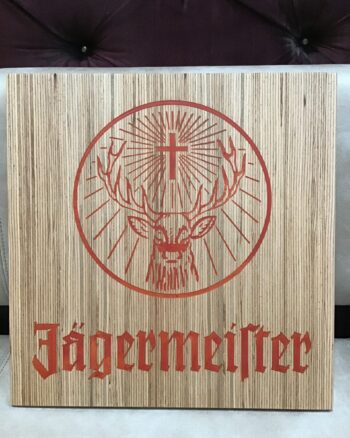 Resin ‘n Ply Jägermeister Plaque