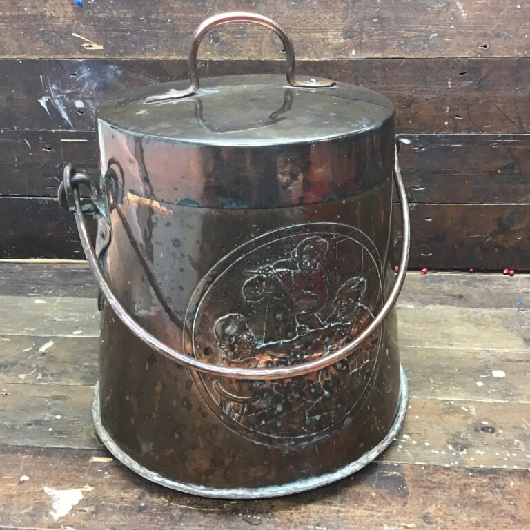 Antique Copper Fuel Bucket