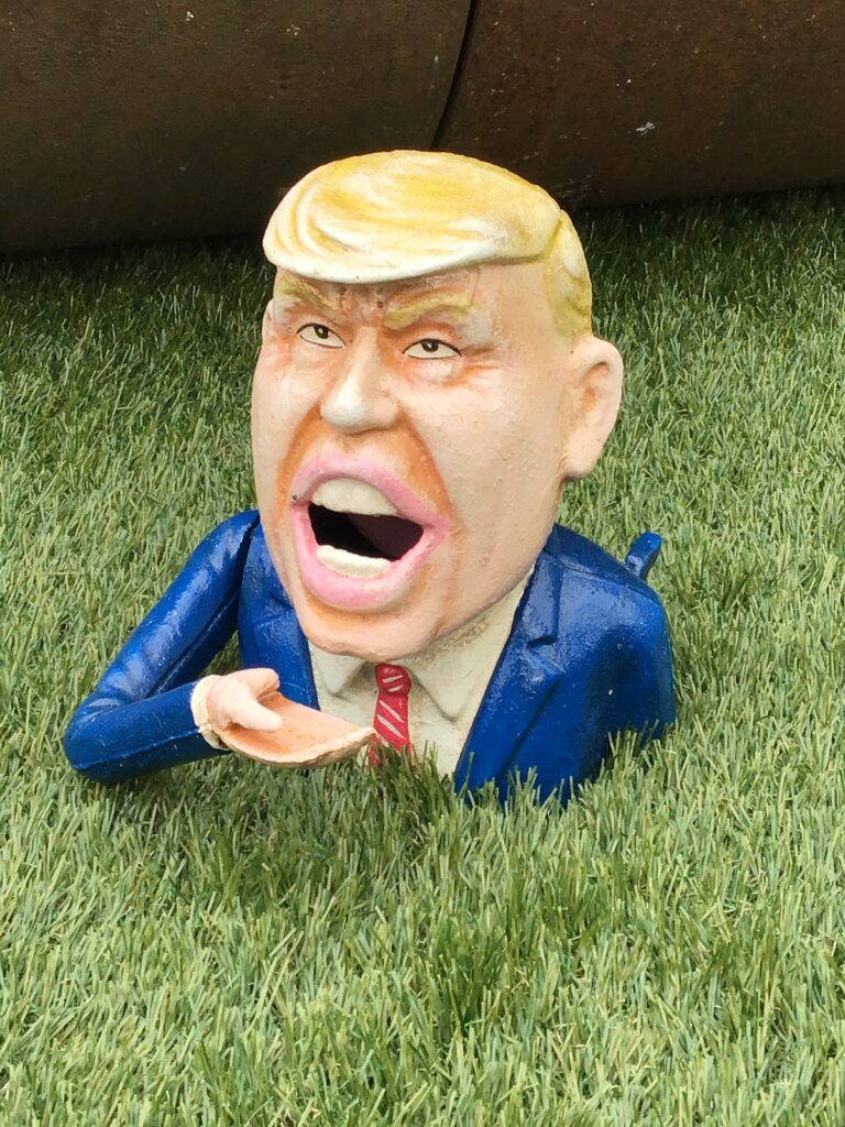 Cast Iron Trump Moneybox