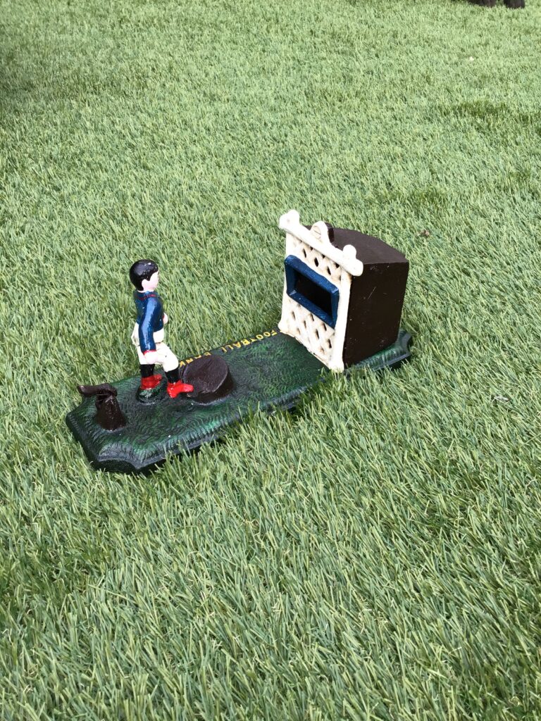 Cast Iron Football Money Box