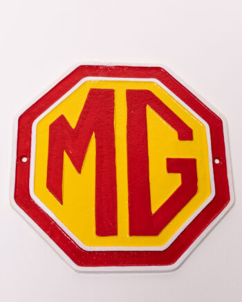 Cast Iron MG Sign