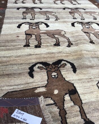 Qashqai Rug with Ibex Design 277 x 166 [SH07]