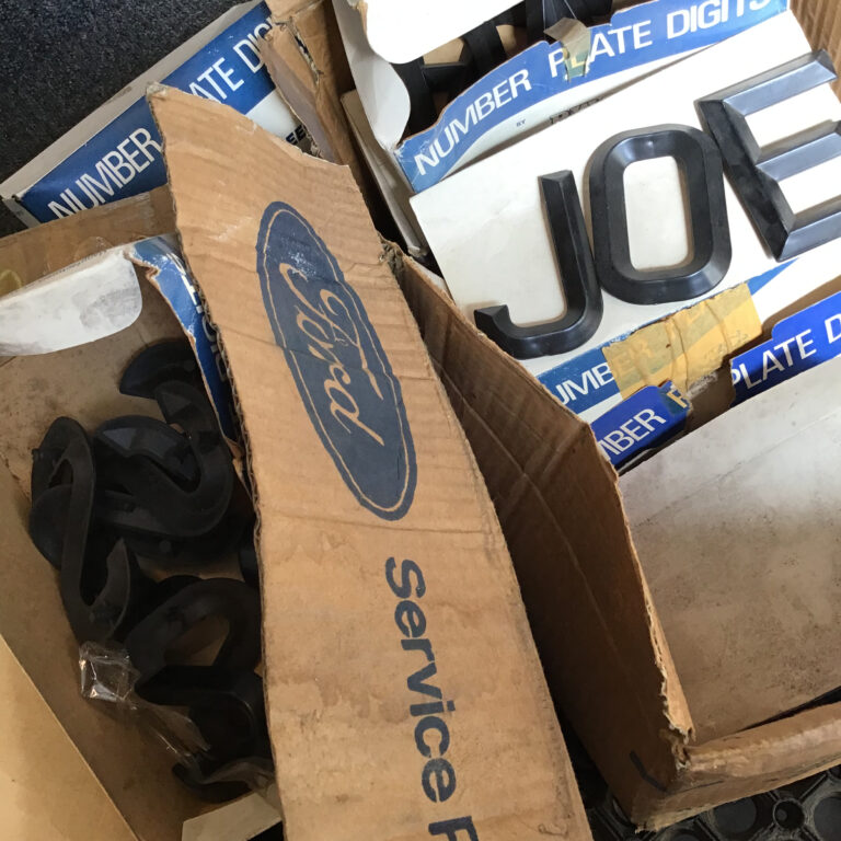 Vintage plastic Number Plate Digits [various]