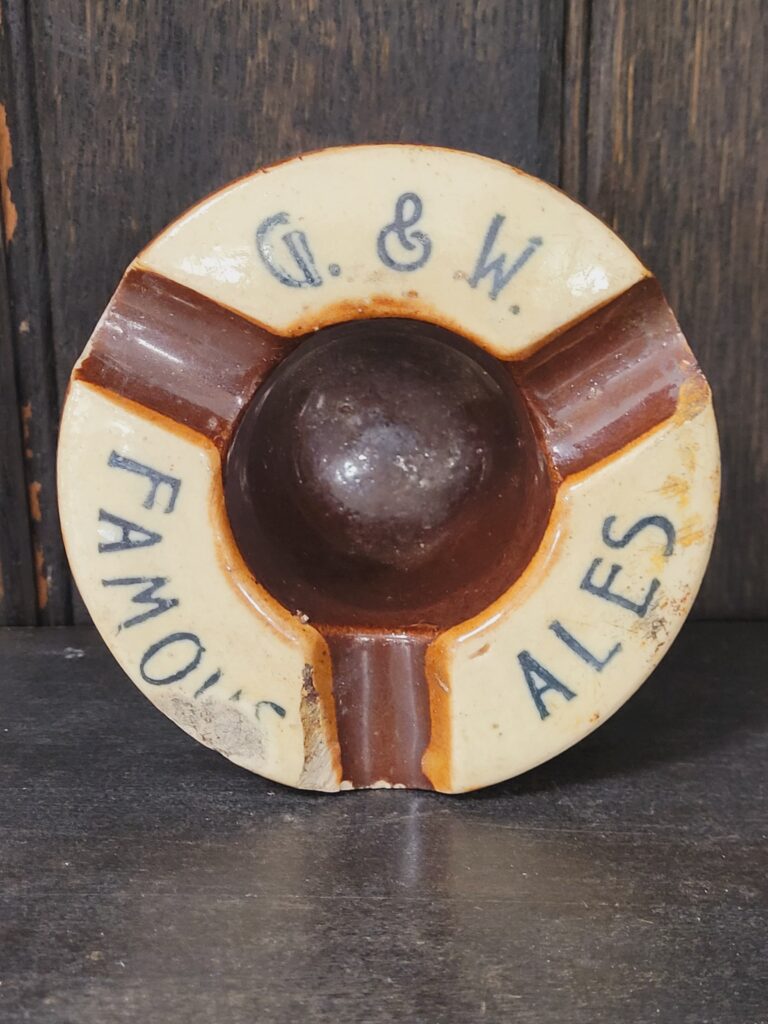 G. & W. Famous Ales Ashtray [w323]