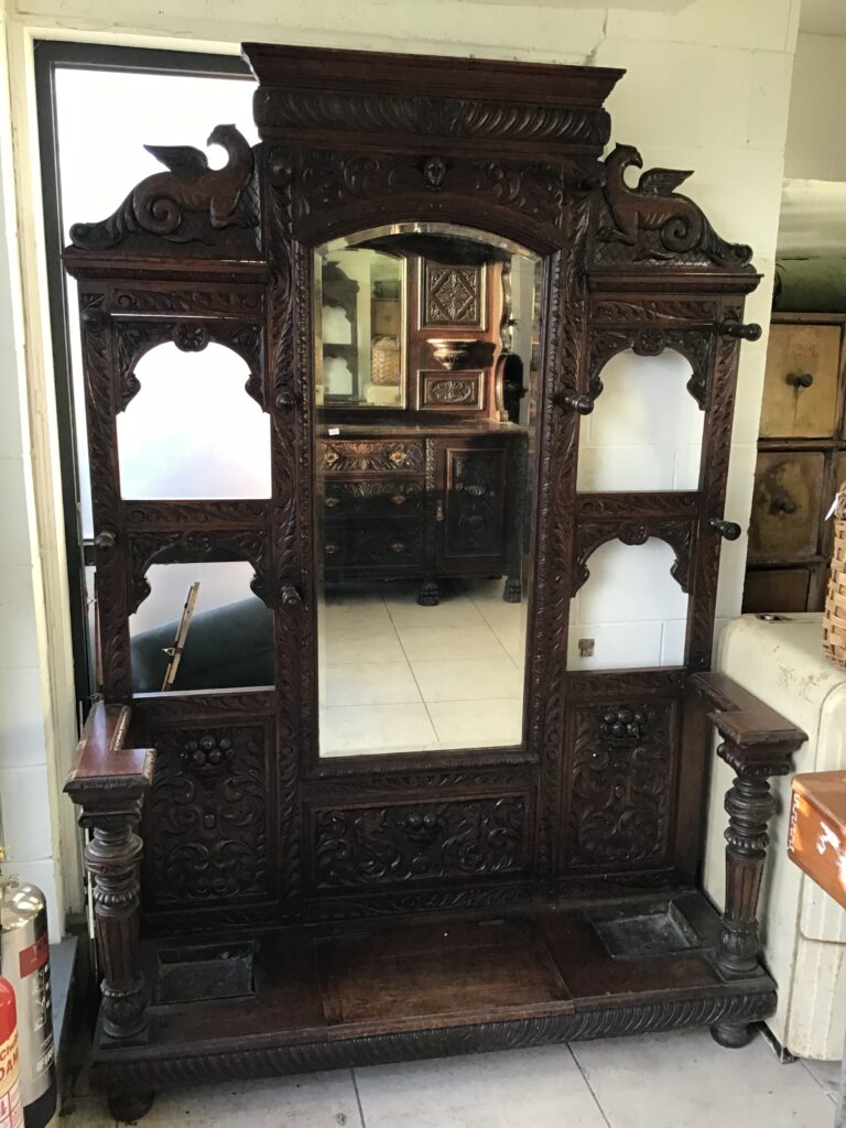 Jacobean-style Oak Hall Stand