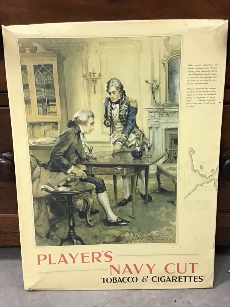 PLAYER'S NAVY CUT Celluloid Advertising Sign [w341]