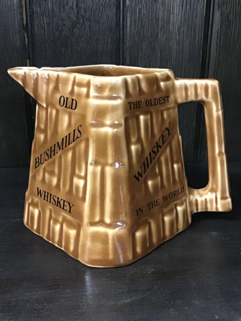 RARE 1970s Old Bushmills Whiskey Jug; Arklow Ireland [w272]