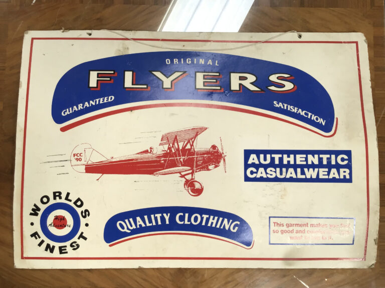 Flyers Quality Clothing Cardboard Advertisement