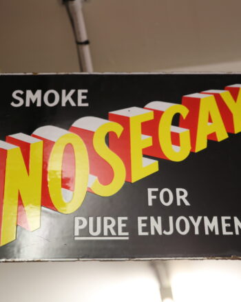 Smoke Nosegay Double Sided Enamel Sign