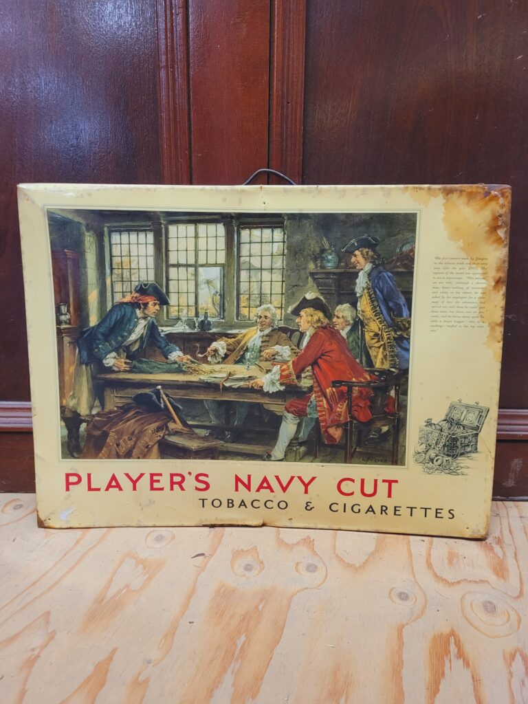 PLAYER'S NAVY CUT Celluloid Advertising Sign [w338]