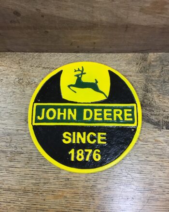 John Deere Cast Iron Sign
