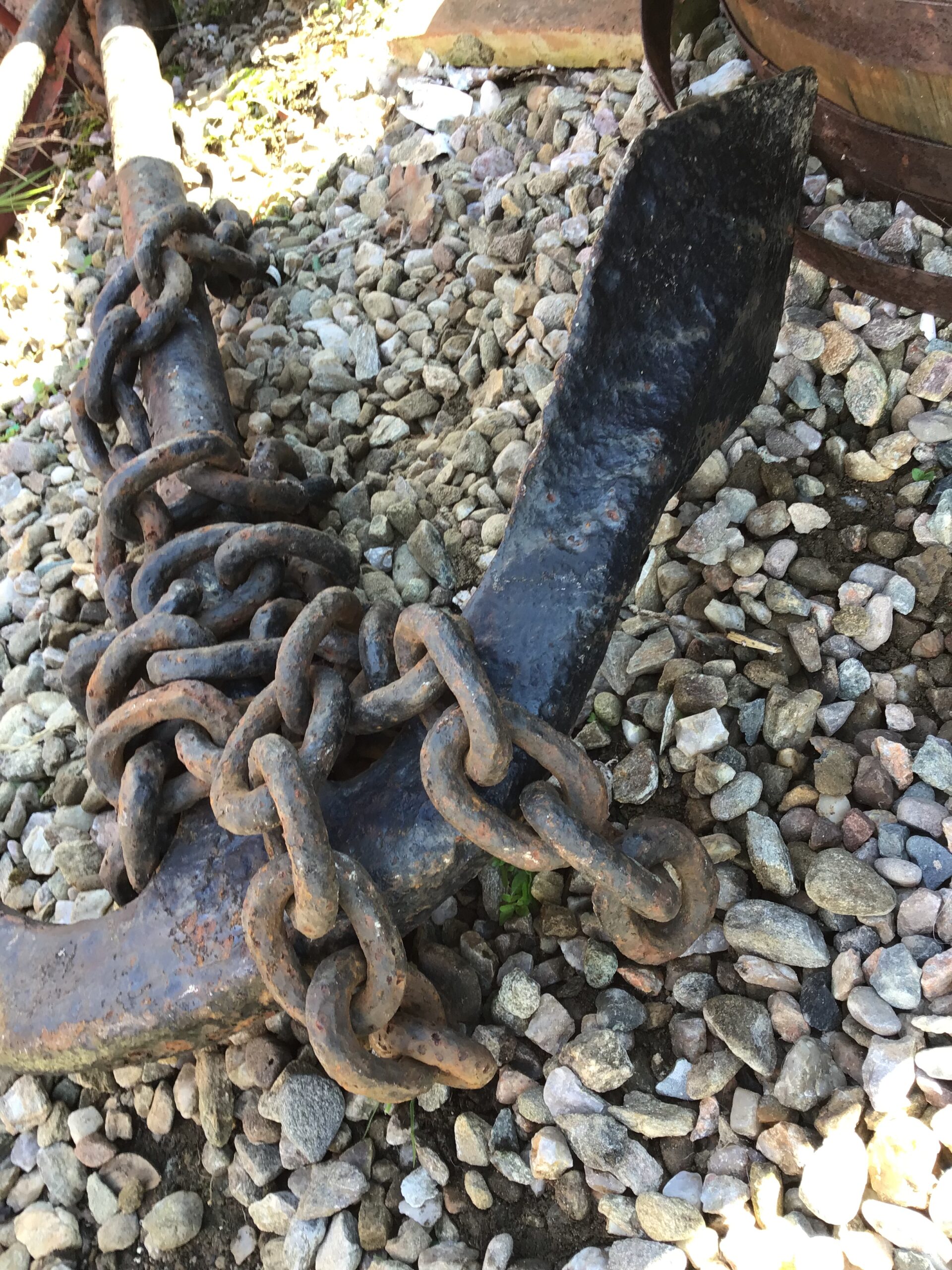 52-inch-long Antique Anchor