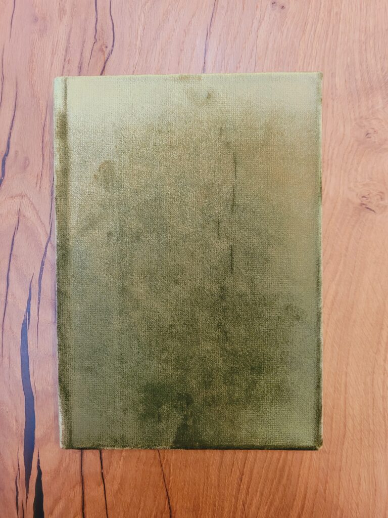 Fabric Covered Journal - Green Velvet