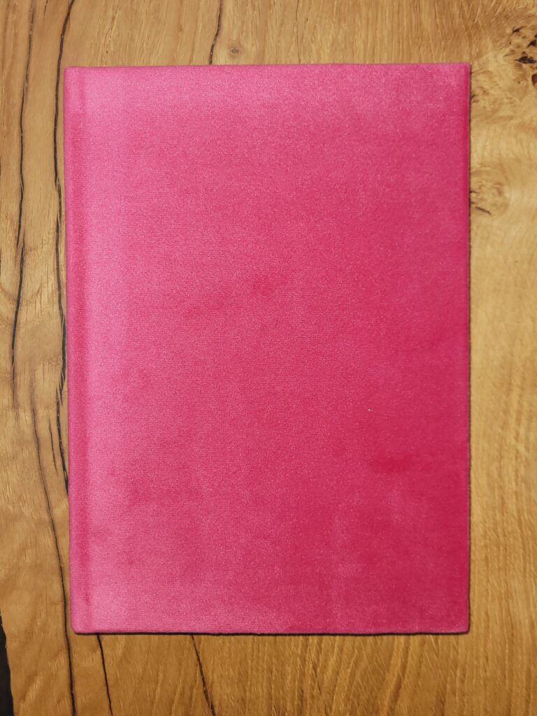 Fabric Covered Journal- Pink Velvet