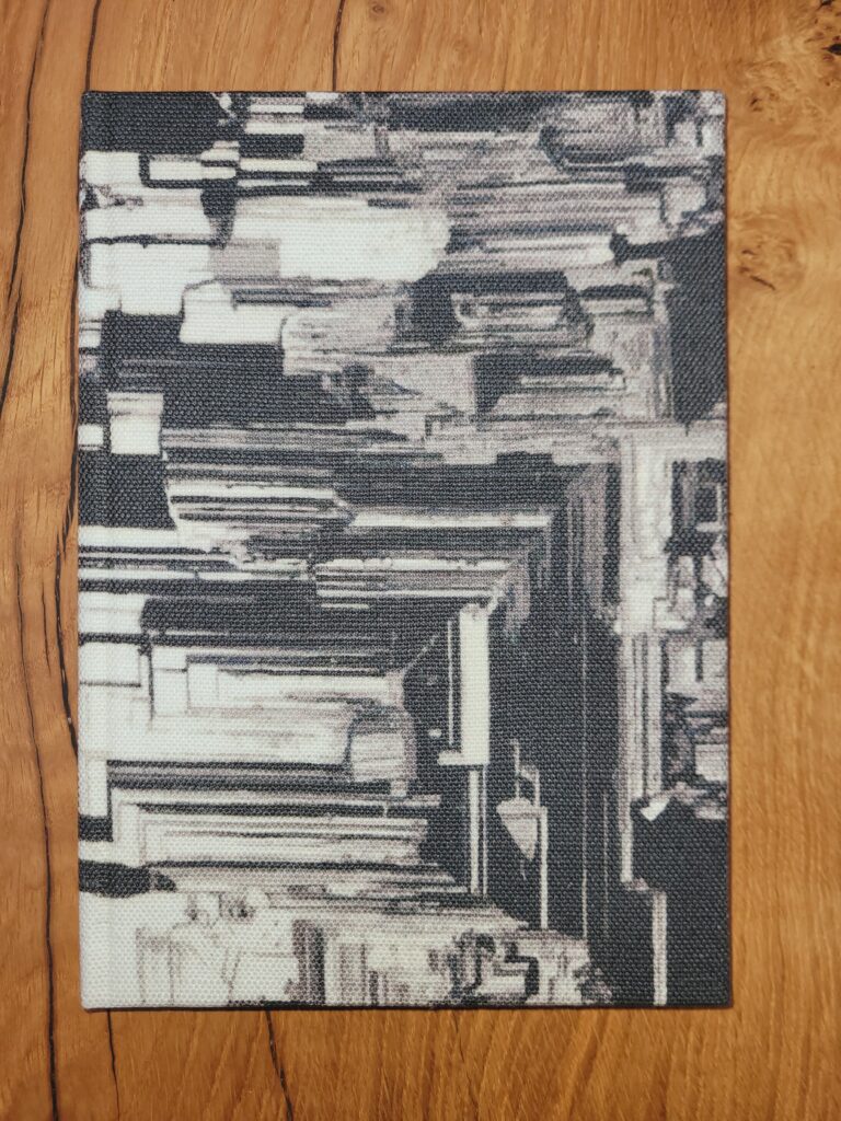Fabric Covered Journal - Black and White