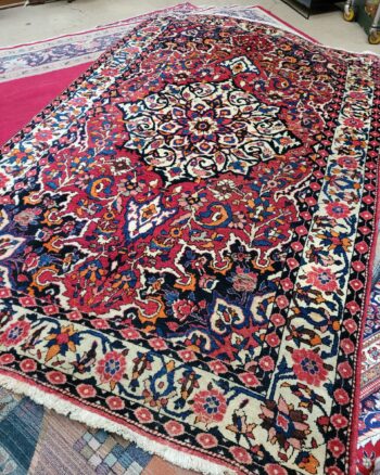 Handwoven Afghan Rug – Floral Medallion Design 268cm x 161cm [OTSE23]