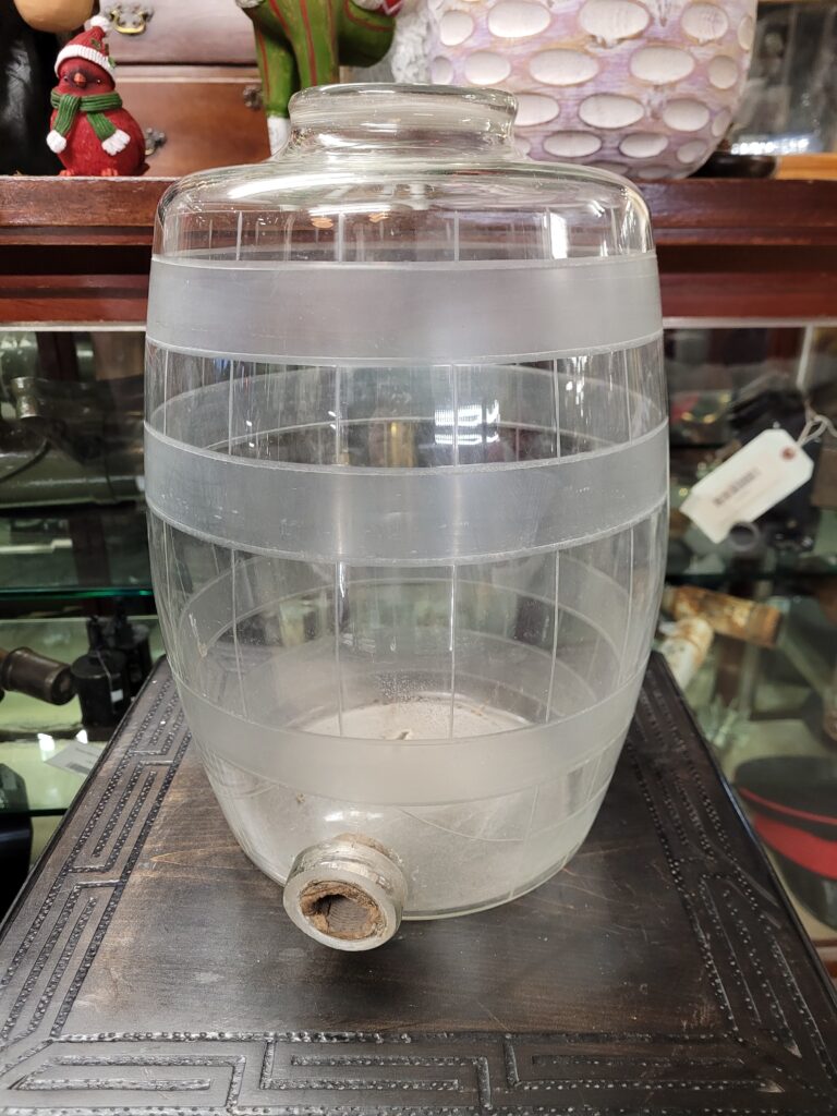 Hand Etched Glass Decanter