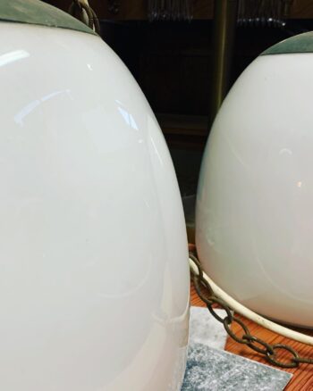 1930s Opaline glass church lights (3)