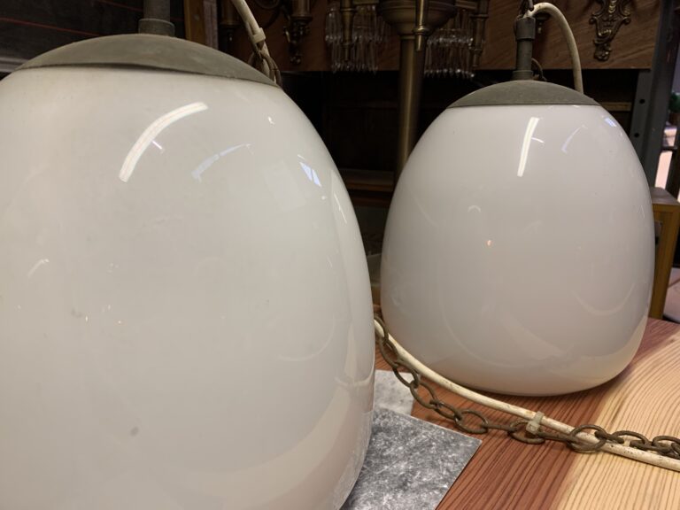 1930s Opaline glass church lights (3)