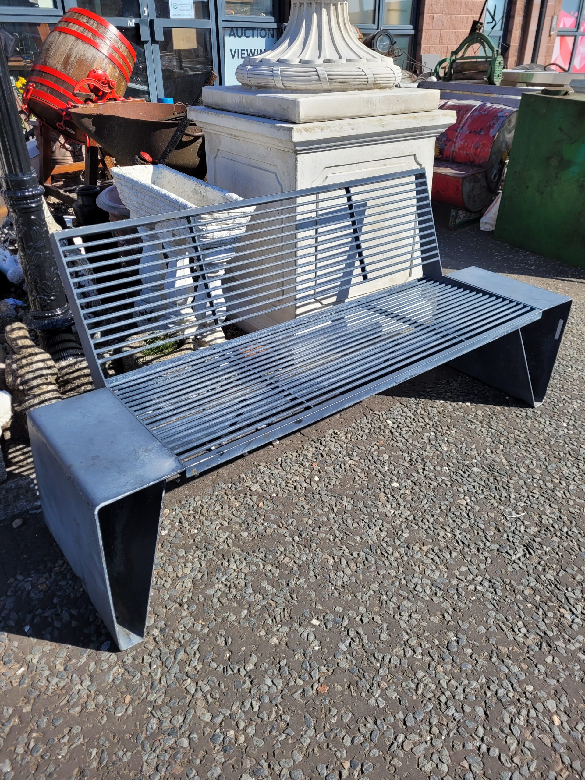 Mmcité Galvanised Steel Bench