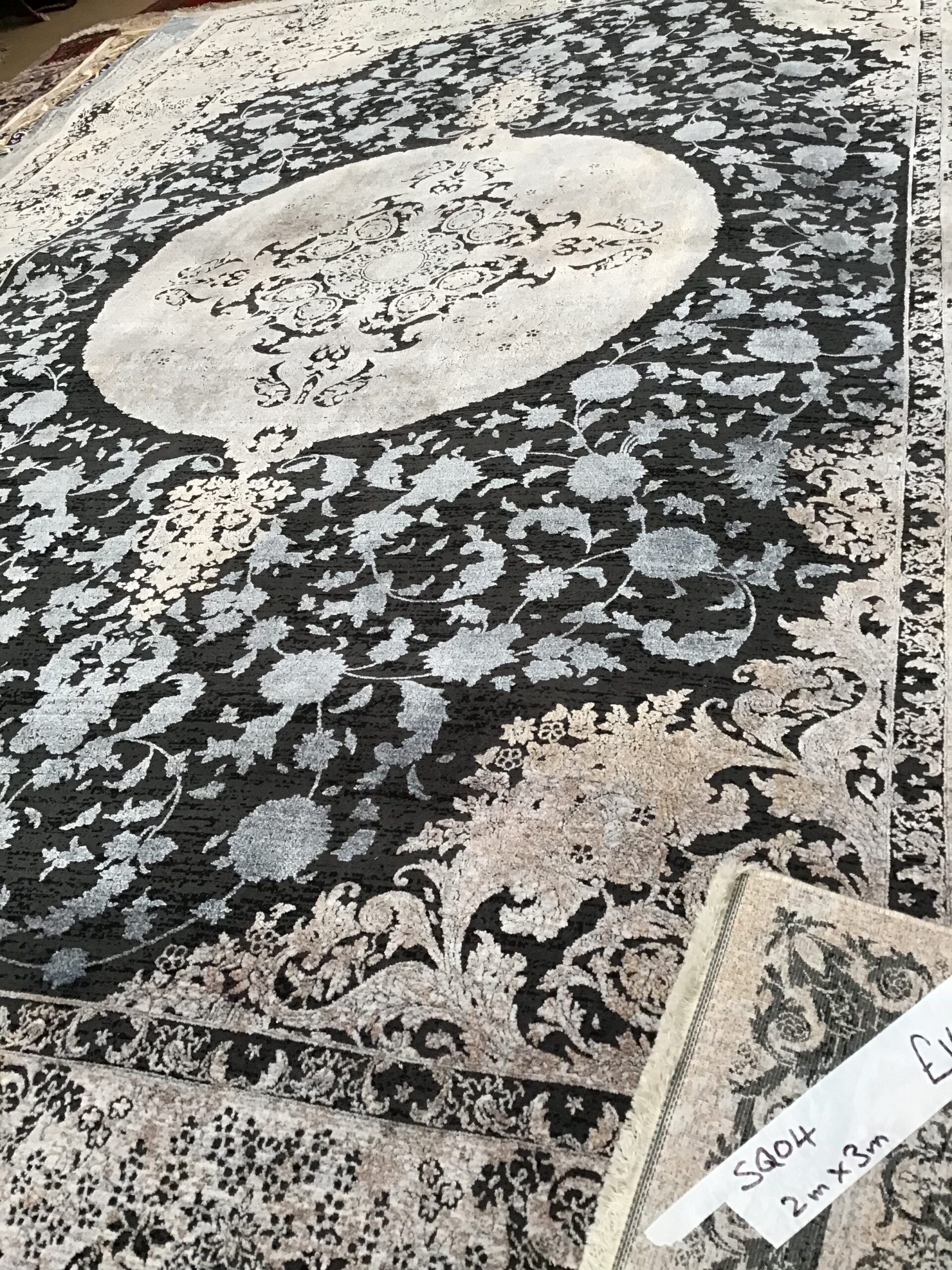 Iranian Bamboo Silk Designer Rug 2m x 3m [SQ04]