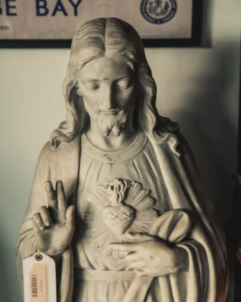 Antique Hand-carved Marble Statue of Jesus