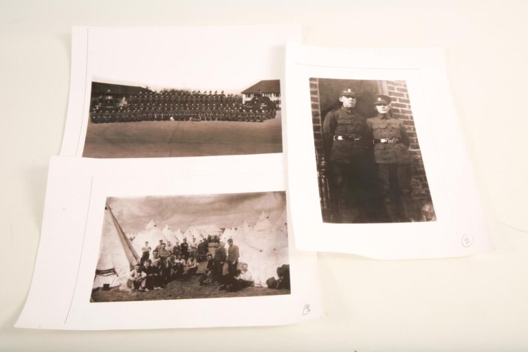 3 black and white photographs