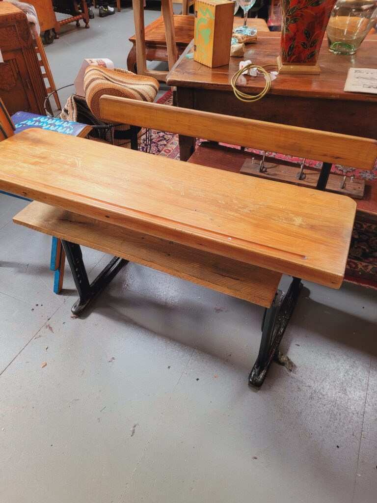 Vintage 2-Seat School Desk