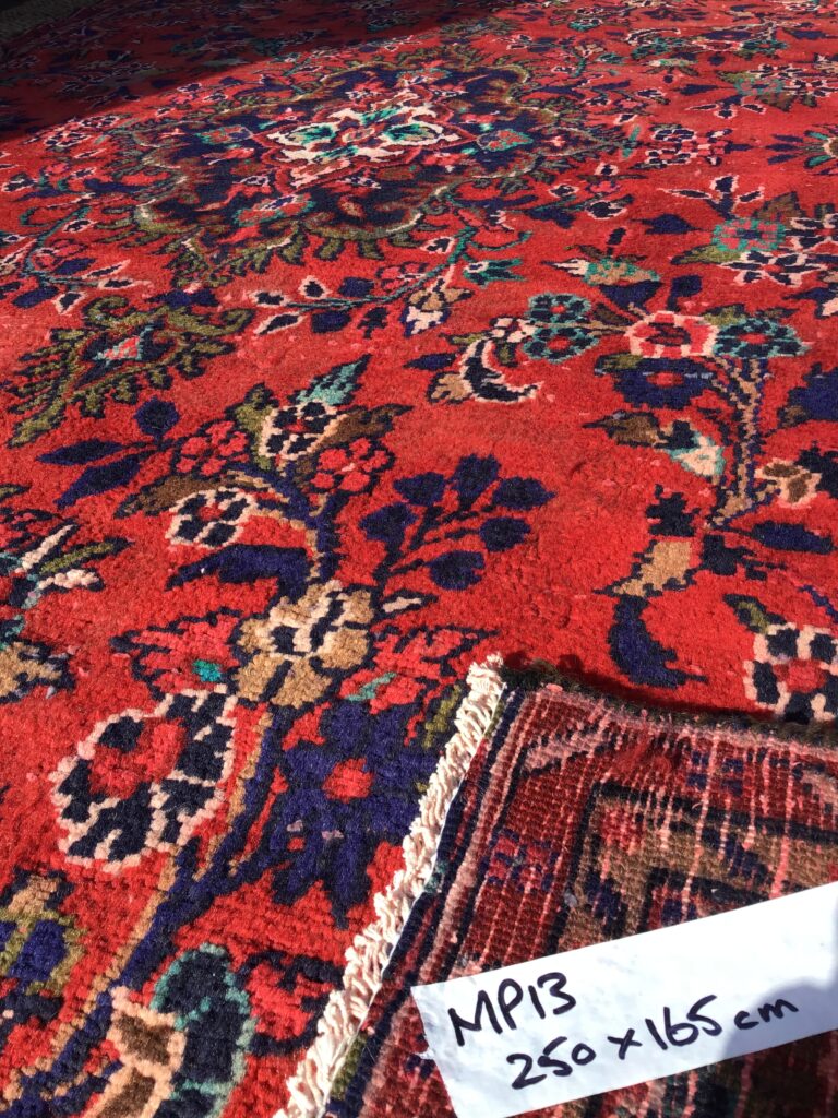 Vintage Rich Red Sarouk Village Rug 250 x 165cm [MP13]