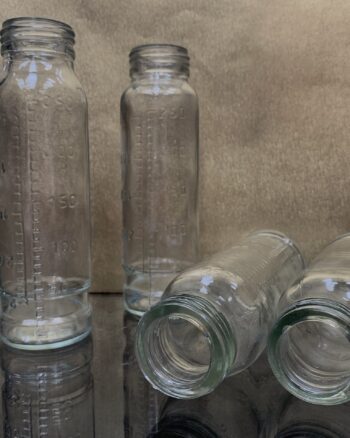 250ml glass bottle with scale