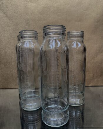 250ml glass bottle with scale