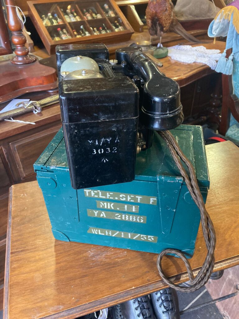 Boxed military phone, 1955