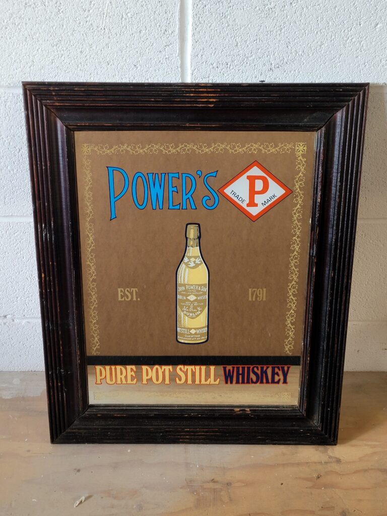 Vintage Power's Whiskey Mirror [w558]