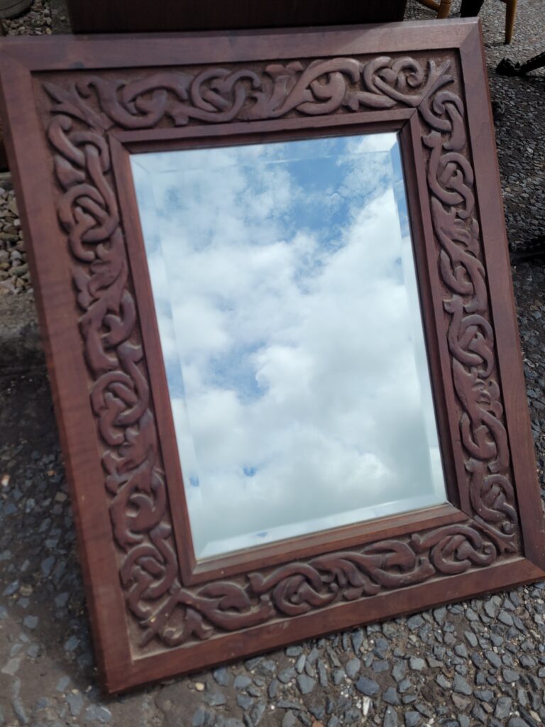 Carved Wooden Frame Mirror