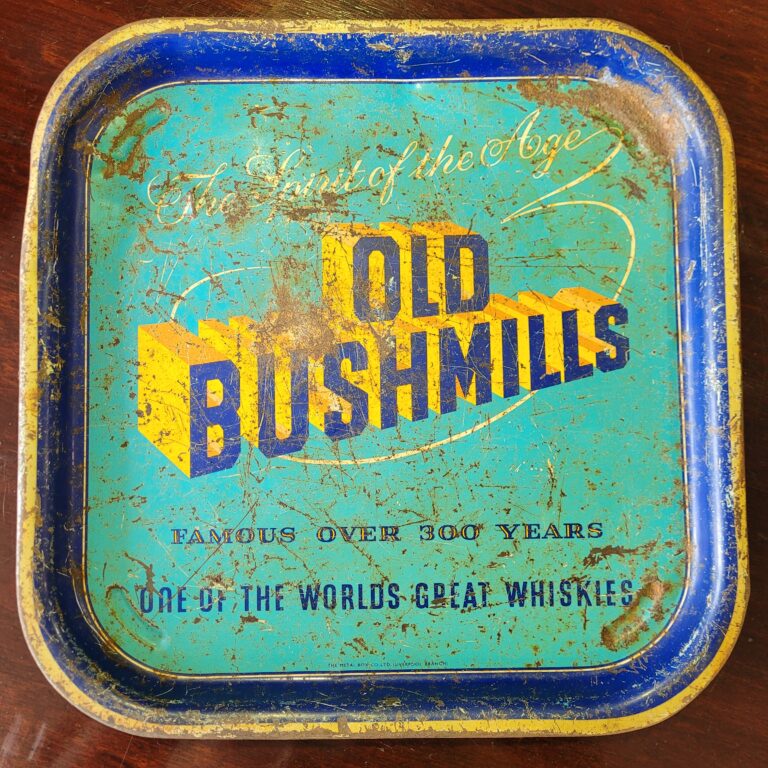 Old Bushmills Whiskey Tray [w579]