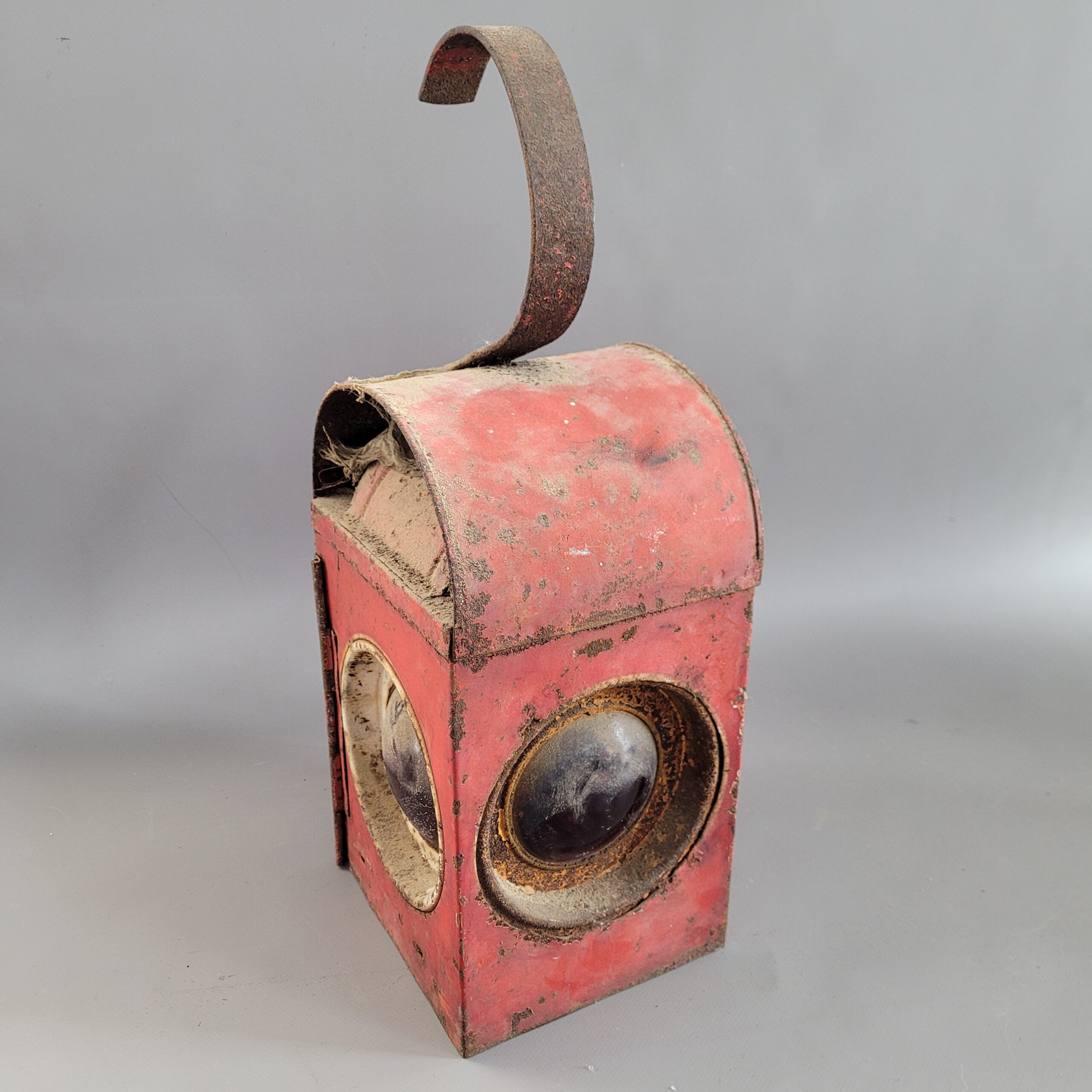 Large Red Railway Lantern