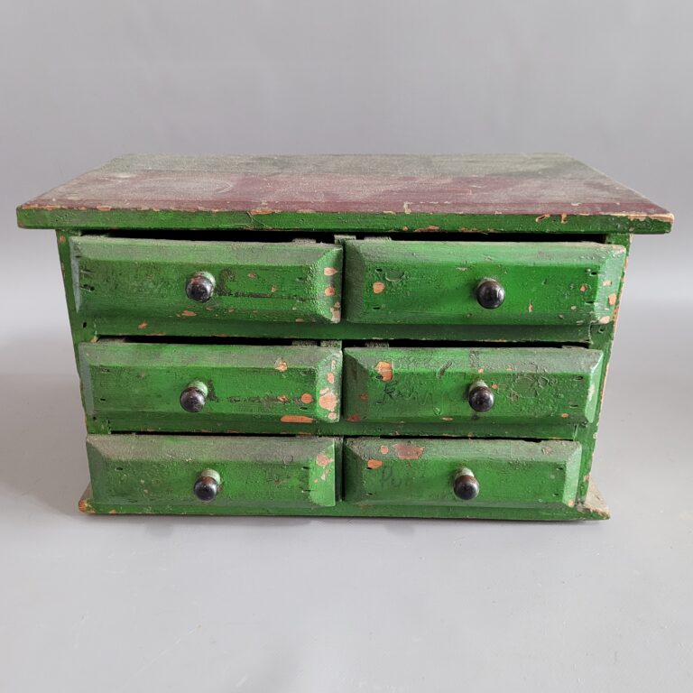 Set of 6 Small Green Drawers