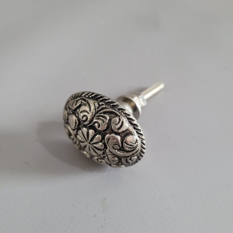 Grey Ornate Cabinet Knob [6244]