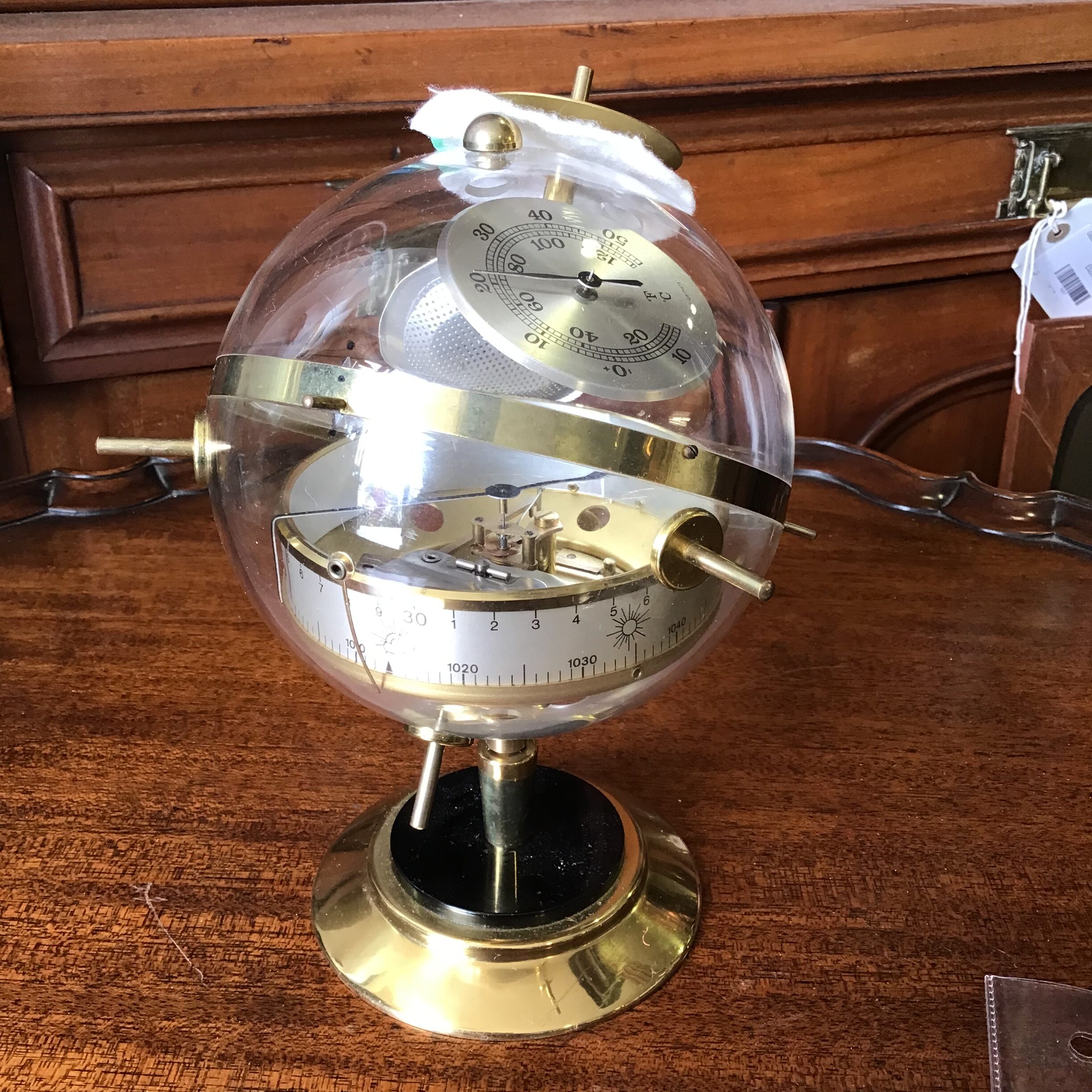 1960s Sputnik Weather Station Barometer by BGM Huger