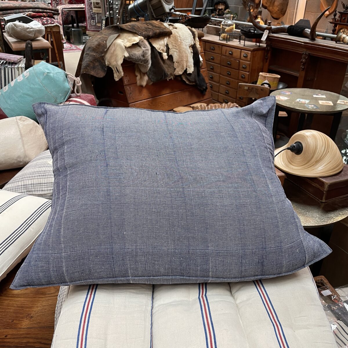 HANDWOVEN COTTON CUSHION COVERS Navy and White On The Square Emporium