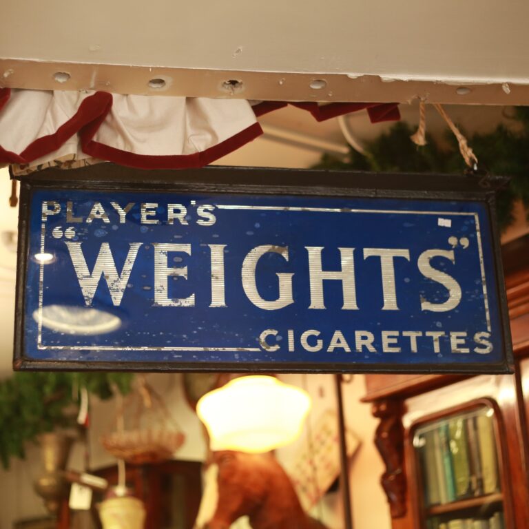 Player's Weights Cigarettes Sign [w652]
