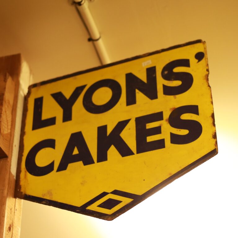 Lyons' Cakes Double-sided Enamel Sign [w654]